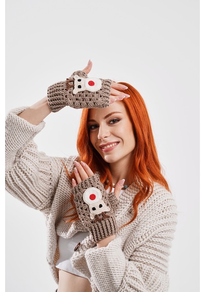Deer Tasarım Eldiven Çok Renkli