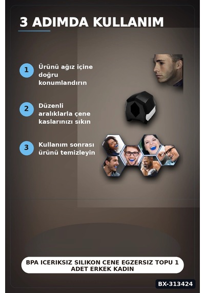 Bpa Iceriksiz Silikon Cene Egzersiz Topu 1 Adet Erkek Kadin Cene Kaslari Icin Bx-313424 50 x 22