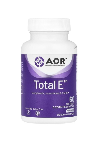 Advanced Orthomolecular Research Aor, Total E , 60 Capsules