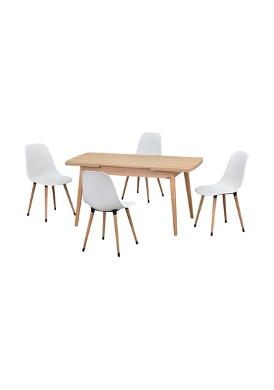 Vilinze Eames Sandalye Avanos Ahşap Mdf Açılır Mutfak Masası Takımı - 70x120+30 Cmtk-avanos-70120ak-nn-eames-nb Beyaz Vilinze Eames Sandalye Avanos Ahşap Mdf Açılır Mutfak Masası Takımı - 70x120+30 Cmtk-avanos-70120ak-nn-eames-nb Beyaz