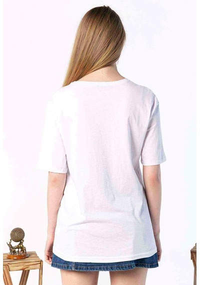 Kadın Oversize Silhouette Baskılı Tshirt (534304794)