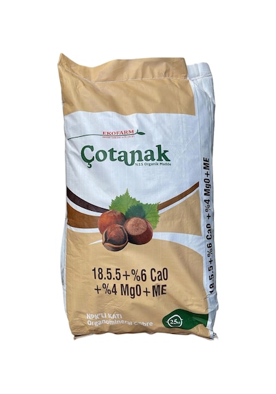 Çotanak 18-5-5+%6 Ca0+%4 Mg0+me Organomineral Gübre 25kg 25 KG