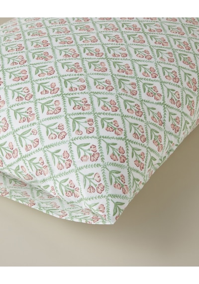 English Home Bloom Crest Kolay Ütülenir 2'li Yastık Kılıfı 50x70 Cm Yeşil
