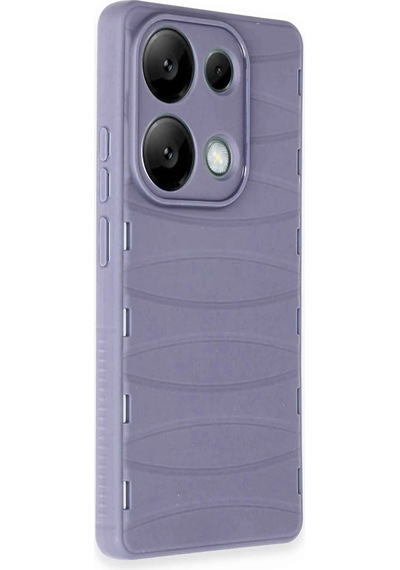 Newface - 498 - Xiaomi Redmi Note 13 Pro 4g Kılıf Bibercas Silikon Kapak - Csmo-tex - - Lila