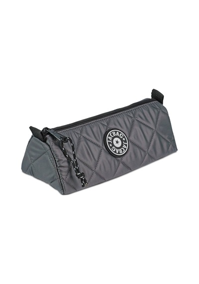 Jacbag Prime Soft-kapitone Üçgen Kalemkutu Prime Soft-gri renkli