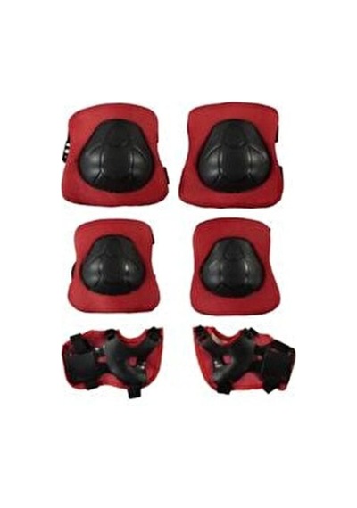 Yüksek Yoğunluklu Çocuk Koruyucu Set 6 Parça Dizlik Dirseklik El Pedi Paten Scooter Bisiklet Için Siyah - 869603972 Siyah