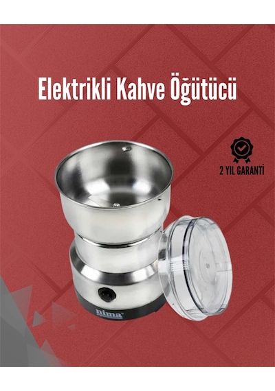 Paslanmaz Çelik Elektrikli Kahve Değirmeni Sessiz, Hızlı, Çok Amaçlı Öğütücü 200w Diğer