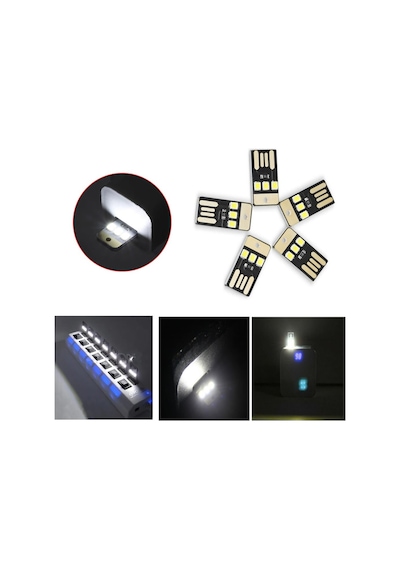 Usb Led Lamba Modülü Mini Çok İnce Led Işık Kamp Gece Lambası