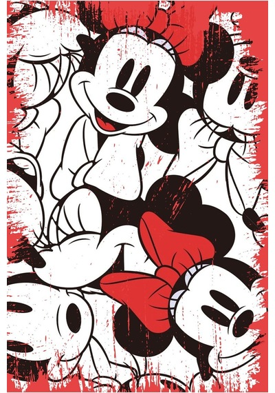 Mickey Mouse Tasarımlı Ahşap Poster Renkli - 645065594