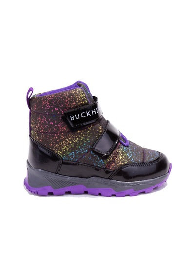 Buckhead 4183 Siyah Mor Snowshell Ortopedik Günlük Kız Çocuk Bot 001