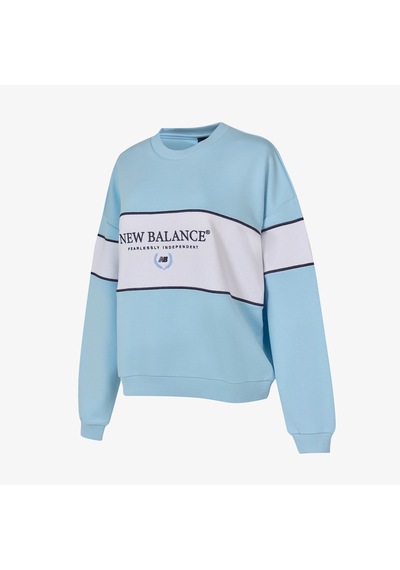 New Balance Nb Lifestyle Kadın Mavi Sweatshirt Wnc3507-blu Mavi