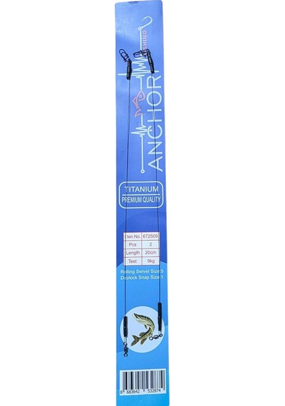 Anchor Fırdöndülü Titanium Tel 20 Cm 2 Li Paket - Standart