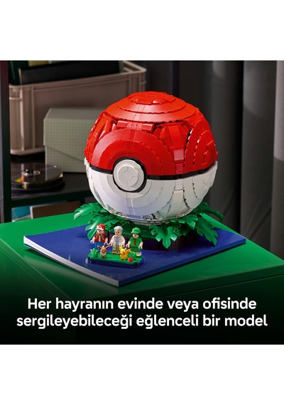 LEGO® Pokémon™ İkonik Eğitmen Anları Poké Topu 72154 - Yetişkinler için Gerçekçi Detaylar İçeren Model Yapım Seti (2339 Parça)