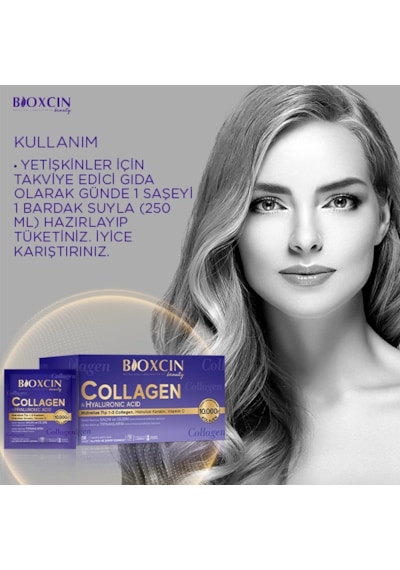 Bioxcin Beauty Collagen Hyaluronic Acid 30 Saşe