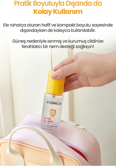 Çocuklar İçin Bariyer Koruyucu Nemlendirici Jele Dönüşen Esans Mist Atopalm Water Gel Mist Kids