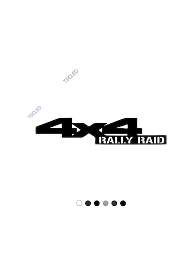 4X4 Rally Raıd Yazısı Sticker Yapıştırma 15Cm