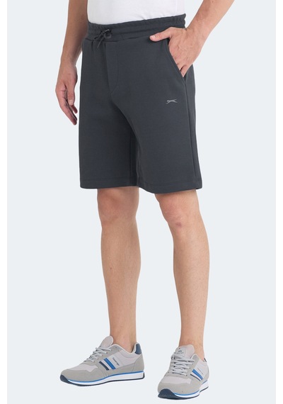 Slazenger Velvela 2 Li Set Erkek Şort Siyah - Koyu Gri