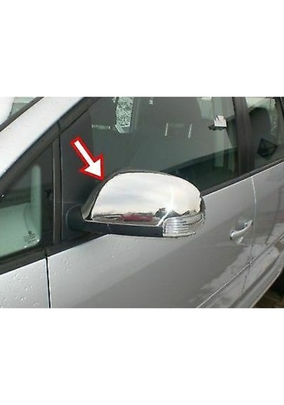 Volkswagen Touran Uyumlu 2003-2006 Krom Ayna Kapağı Paslanmaz Çelik