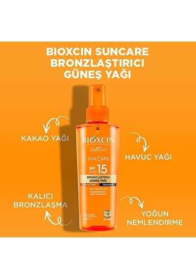 Sun Care Bronzlaştırıcı Yağ 200 Ml 15 Spf