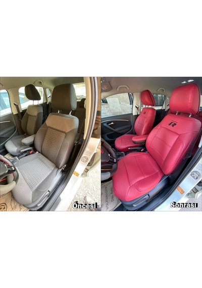 Volkswagen Polo Araca Özel Deri Oto Koltuk Kılıfı (500699671)