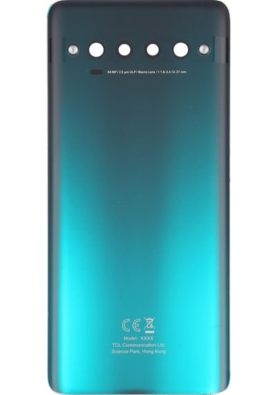 Tcl 10 Pro Uyumlu Arka Pil Kapağı Yeşil Çok Renkli