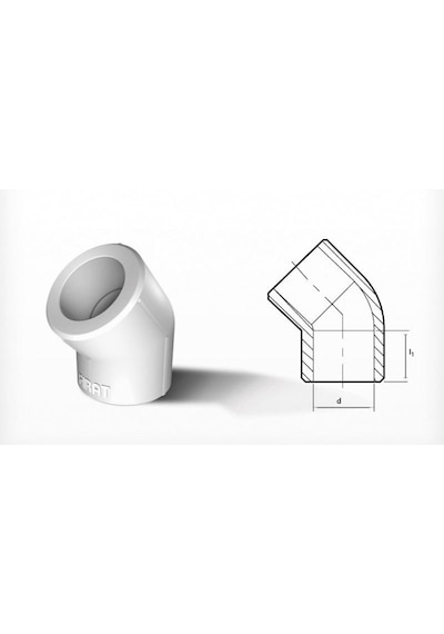 Fırat Pprc 45 Açık Dirsek 10 Adet 20mm