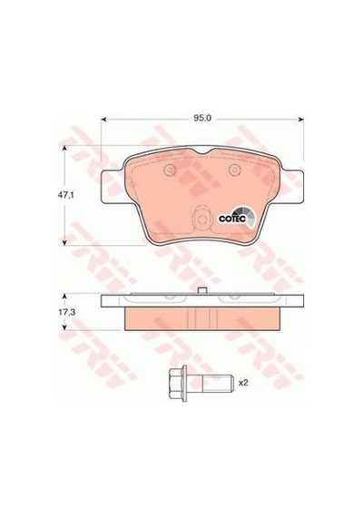 Citroen C4 1.4 2004-2010 Trw Arka Balata Netpar1620 Kfu