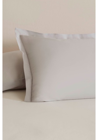 Karaca Home Basic Volanlı 2'li Yastık Kılıfı Gri 50x70 Cm Gri