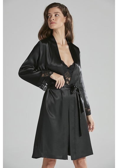 Pierre Cardin Saten Dantelli Gecelik Ve Sabahlık Takımı - 4265 001
