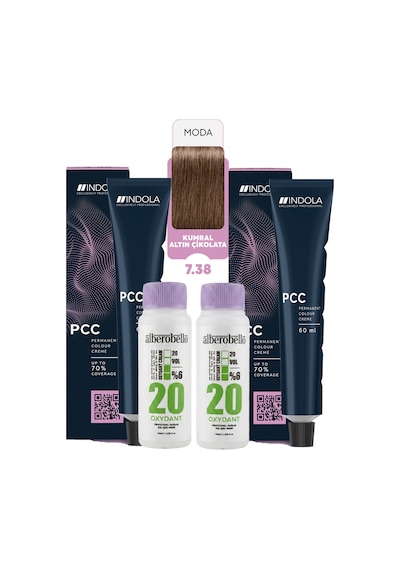 Alberobello Oksidan+ındola Pcc Saç Boyası 60 Ml. 2'şer Adet