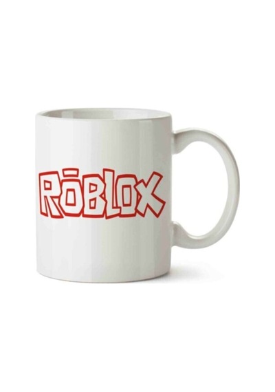 Roblox Logo Baskılı Kupa Bardak Beyaz