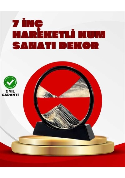 Rahatlatıcı Kum Sanatı Yuvarlak Cam Çerçeveli Hareketli Kum Resmi, Ofis Ve Ev İçin Etkileşimli Masaüstü Süs Diğer 64358218