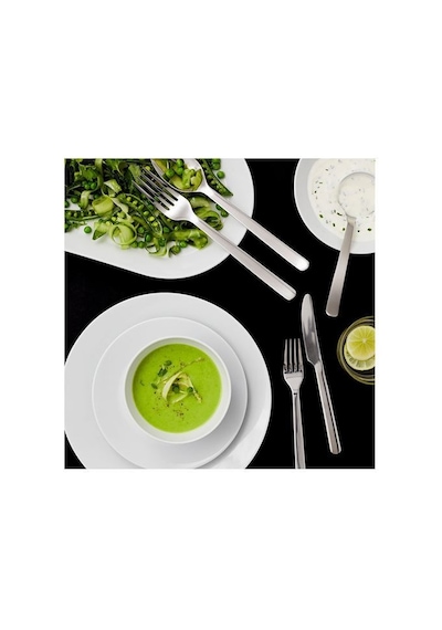 Ikea 365+ Porselen 6 Kişilik 18 Parça Yemek Takımı 17-27 Cm Beyaz Yuvarlak