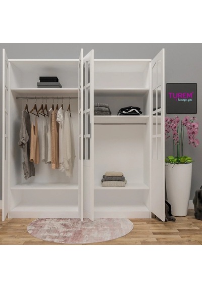 Country Soft Gardırop Mdf Beyaz Country Soft Gardırop Mdf Beyaz
