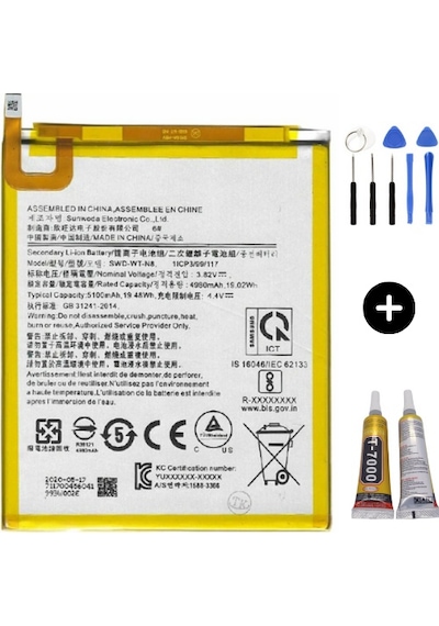 Samsung Galaxy Tab A7 Lite Sm-t220 Uyumlu A Kalite Batarya Pil + Montaj Seti