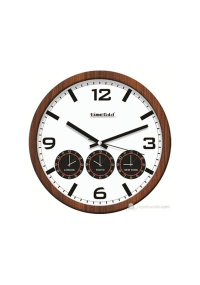 Time Gold 4´Lü Dünya Saati Plastik 40 Cm Altın