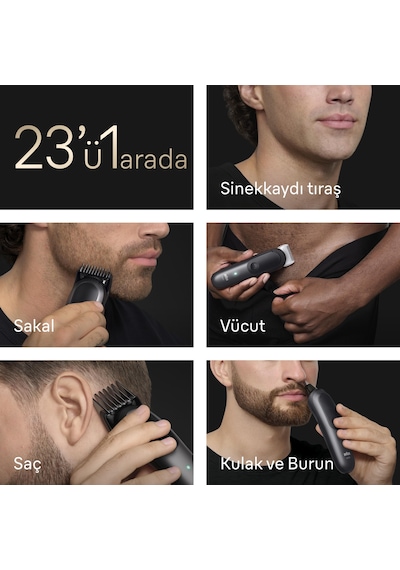 Braun Hepsi Bir Arada Series 9, 23 Ü 1 Arada Tıraş Kiti, Problade, Bodygentle Modu, Aıo9520
