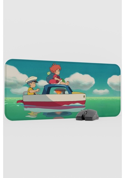 Ponyo Anime V5 - 70x30 Xl Gaming Kauçuk Kaymaz Taban Mouse Pad Fare Altlığı