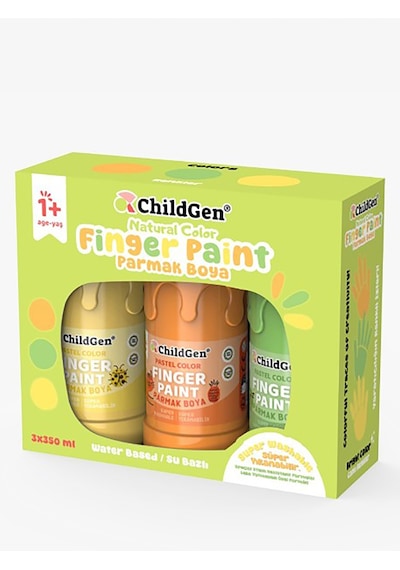 ChildGen Süper Yıkanabilir Pastel Parmak Boya Set 1