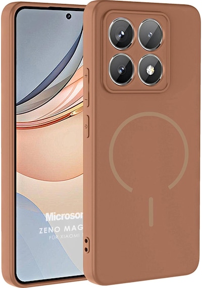Microsonic Xiaomi 14t Pro Kılıf Zeno Magsafe Kahverengi -