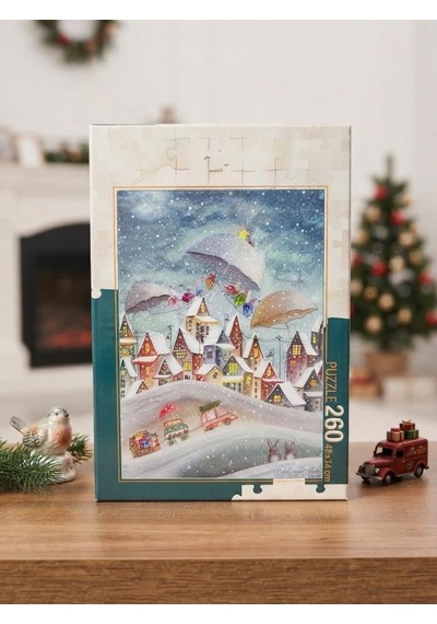 260 Parça Kış Temalı Puzzle Kış Masalı Evinize Neşe Katacak Büyülü Bir Puzzle Deneyimi