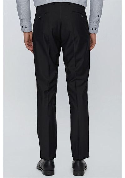 Classics Men Avasar Erkek Siyah Regular Fit Kumaş Pantolon-7219 Siyah