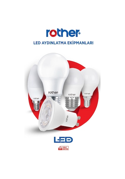 Rtl11103-10 Rother Gu10 Led Spot Ampul 8w 700 Lümen 6000k Beyaz Işık Enerji Tasarruflu Ampul 10 Adet