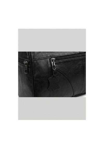 Levano Leather Kadın %100 Hakiki Deri Siyah Çok Gözlü Çapraz Ve Omuz Çantası 32x22 Cm Siyah