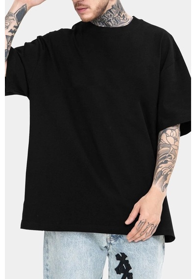 Unisex Sometimes X Baskılı T-shirt Siyah