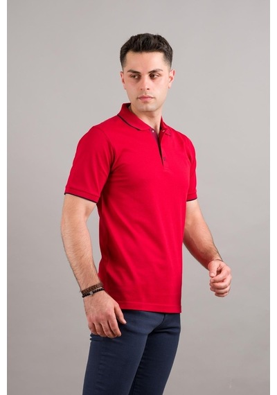 Nehir By Faruk Ülker Polo Yaka Çıtçıtlı Lacost Kumaş Erkek Tişört