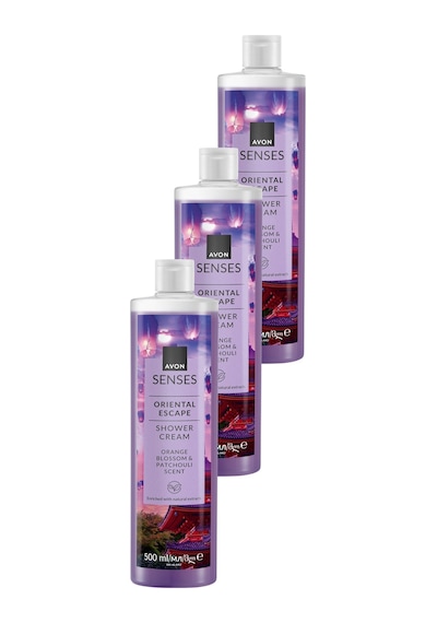 Senses Oriental Escape Portakal Çiçeği Ve Paçuli Kokulu Duş Jeli 500ml Üçlü Set Fresh