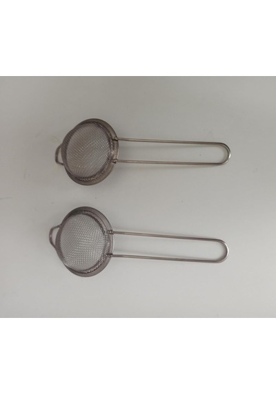 2 Li Saplı Çay Süzgeci Paslanmaz Metal Bardak Çay Süzgeci Ve Pudra Şekeri Eleği Diğer