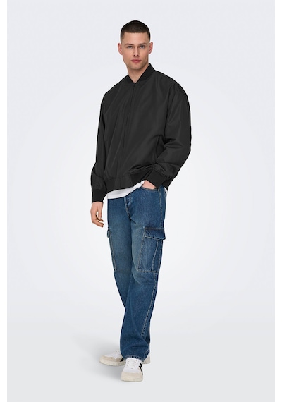 Only & Sons Onsgavın Bomber Jacket Ot Siyah Erkek Ceket Siyah-102263557