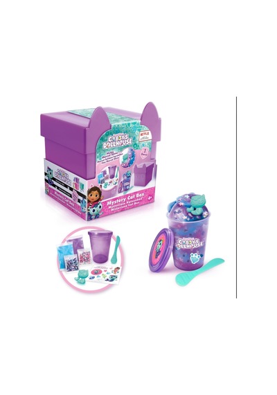 Gabby's Dollhouse Gizemli Mor Kutu Slime Seti